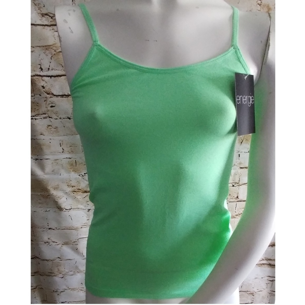 Energie Lime Green round neck Stretchy Tank